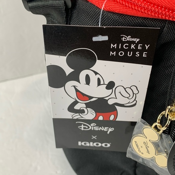 Disney Mickey Mouse Bag Insulated Square Igloo Cooler 9 Can Capacity New - Picture 9 of 12